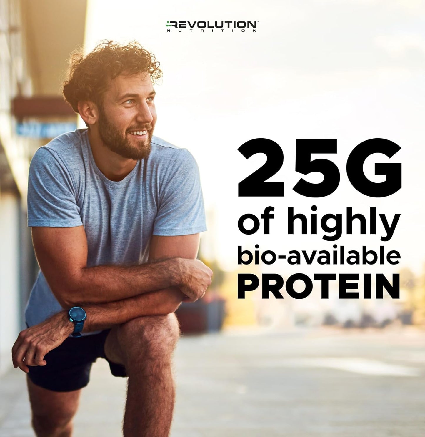 Revolution Nutrition High Whey Isolate Protein Powder - Gluten Free, Lean Muscle Mass Builder for Men & Women - 25g of Protein Per Scoop - 908g (Iced Cappuccino, 24 Servings)