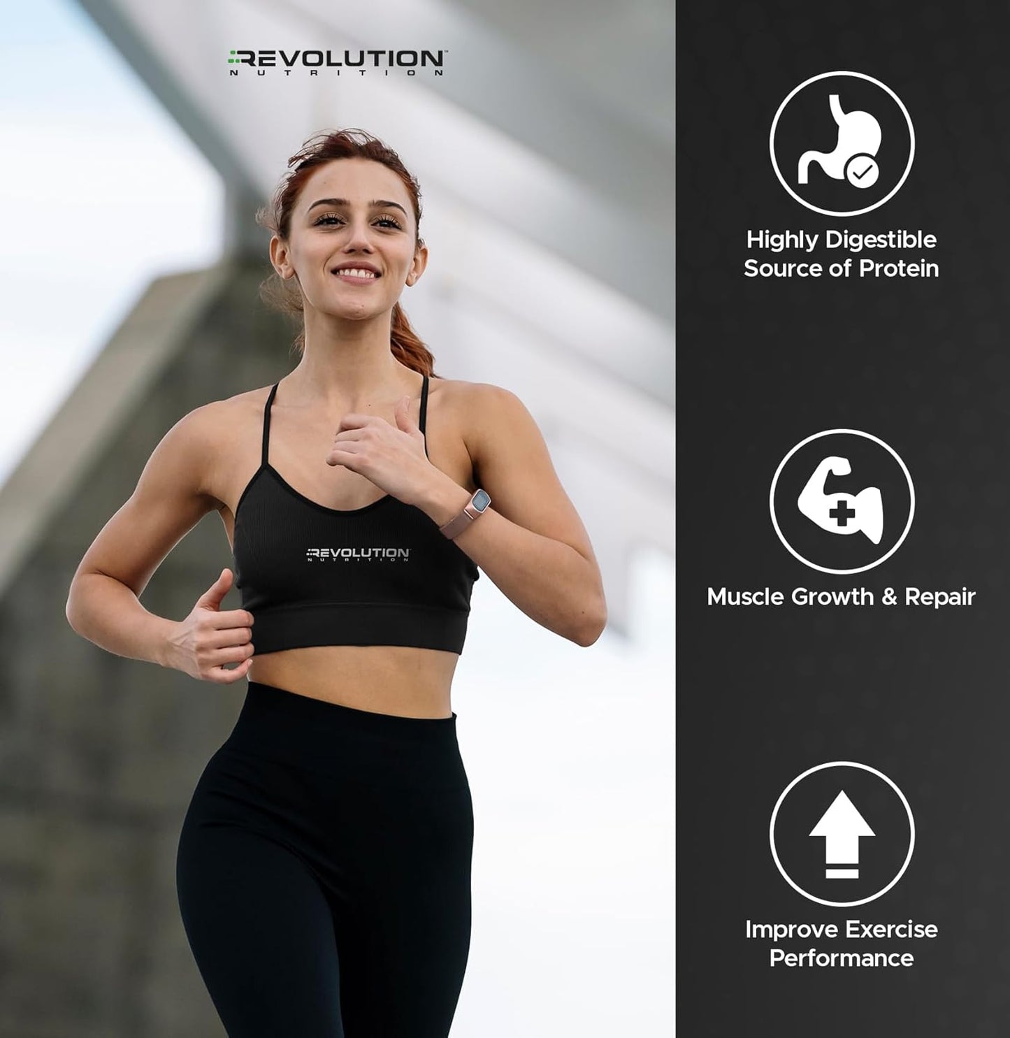 Revolution Nutrition High Whey Isolate Protein Powder - Gluten Free, Lean Muscle Mass Builder for Men & Women - 25g of Protein Per Scoop - 908g (Iced Cappuccino, 24 Servings)