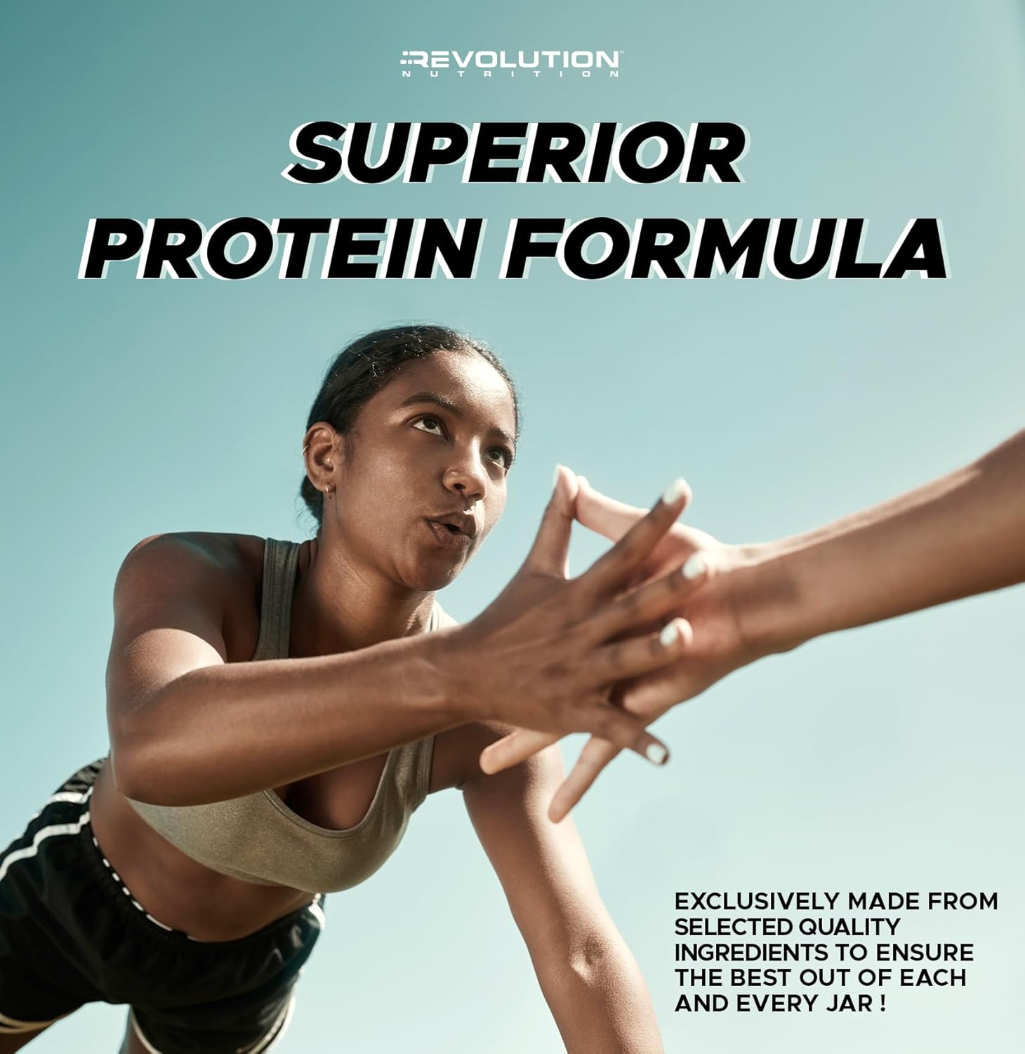 Revolution Nutrition High Whey Isolate Protein Powder - Gluten Free, Lean Muscle Mass Builder for Men & Women - 25g of Protein Per Scoop - 908g (Iced Cappuccino, 24 Servings)