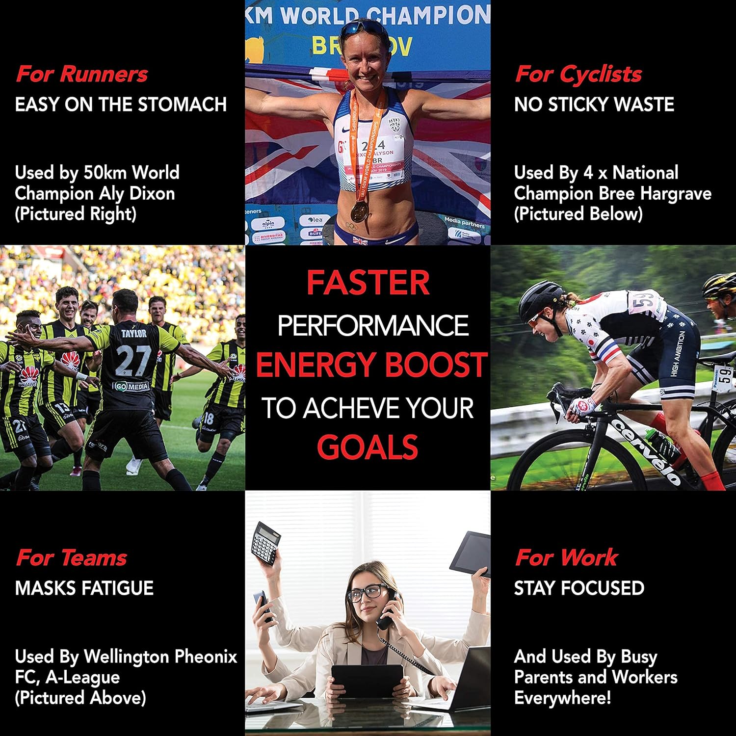 Revvies Energy Strips - 30 Strips for Instant Boost, 40mg Caffeine, Vegan, Sugar-Free - Ideal for Pro Athletes - Pack of 6 x 5PK