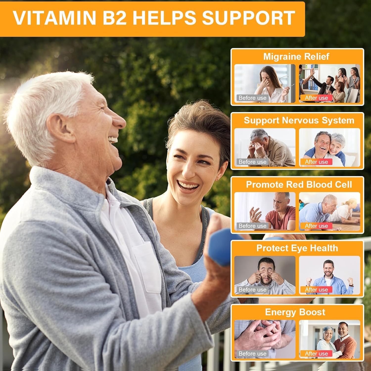 Riboflavin 400mg Gummies with Magnesium & CoQ10 - Energy & Nervous System Support - Pineapple Flavor - 90 Chewable Gummies