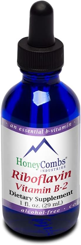 Riboflavin and Thiamine Liquid Drops Bundle - 1 Fl Oz Each