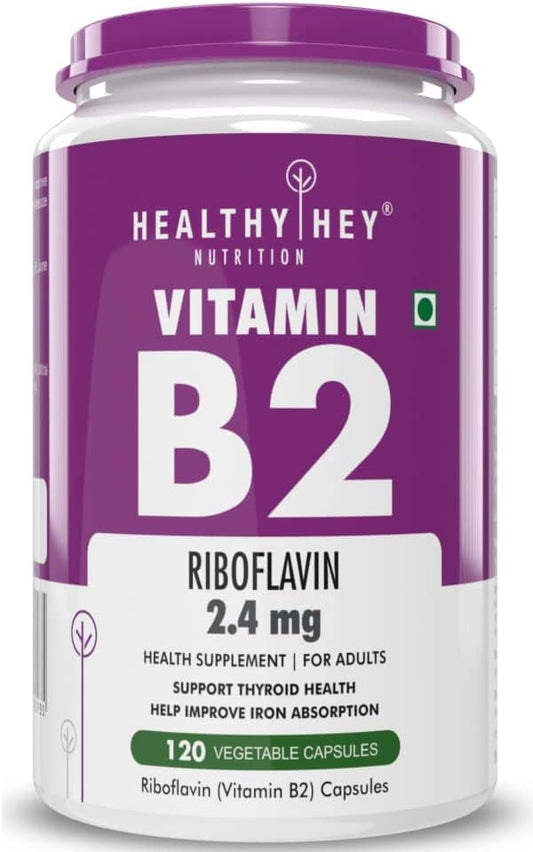 Riboflavin Supplement - 120 Vegetarian Capsules by Sheltr Vitamin B2