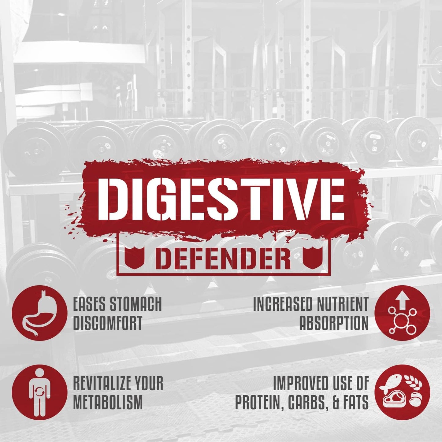 Rich Piana Digestive Enzymes with Vitamin B Complex for Protein, Carb, Fat, Fiber & Lactose Breakdown - 60 Vegetarian Capsules