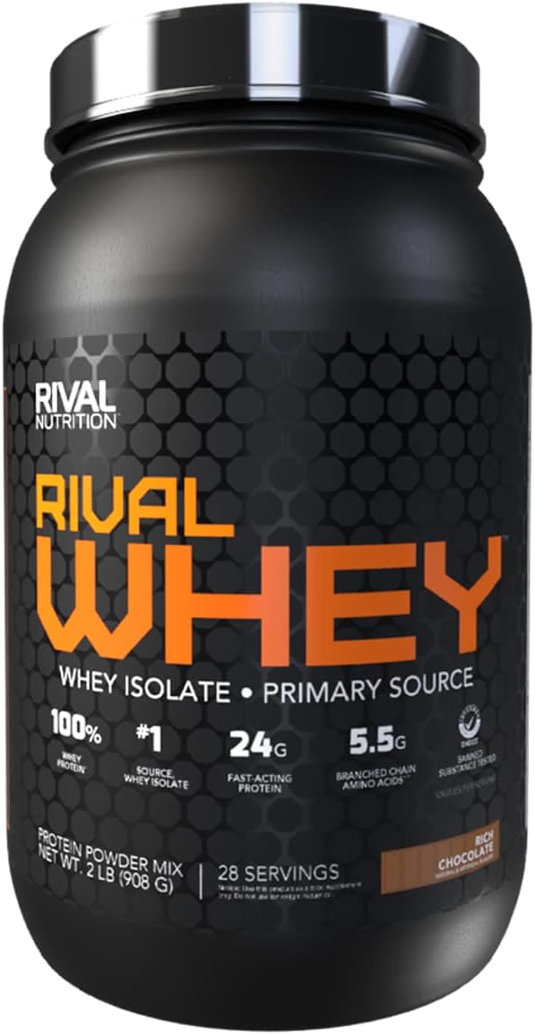 Rival Nutrition Rival Whey Protein Powder - Rich Chocolate Flavor, 2lbs.