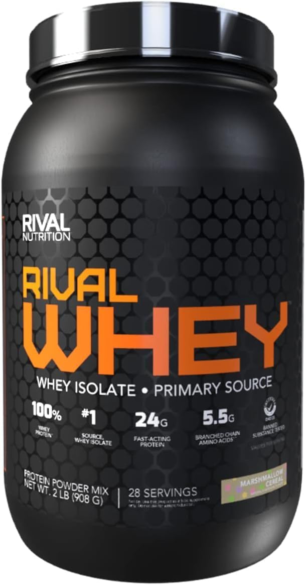 Rival Nutrition Whey Protein Powder - Marshmallow Cereal Flavor, 2lbs.