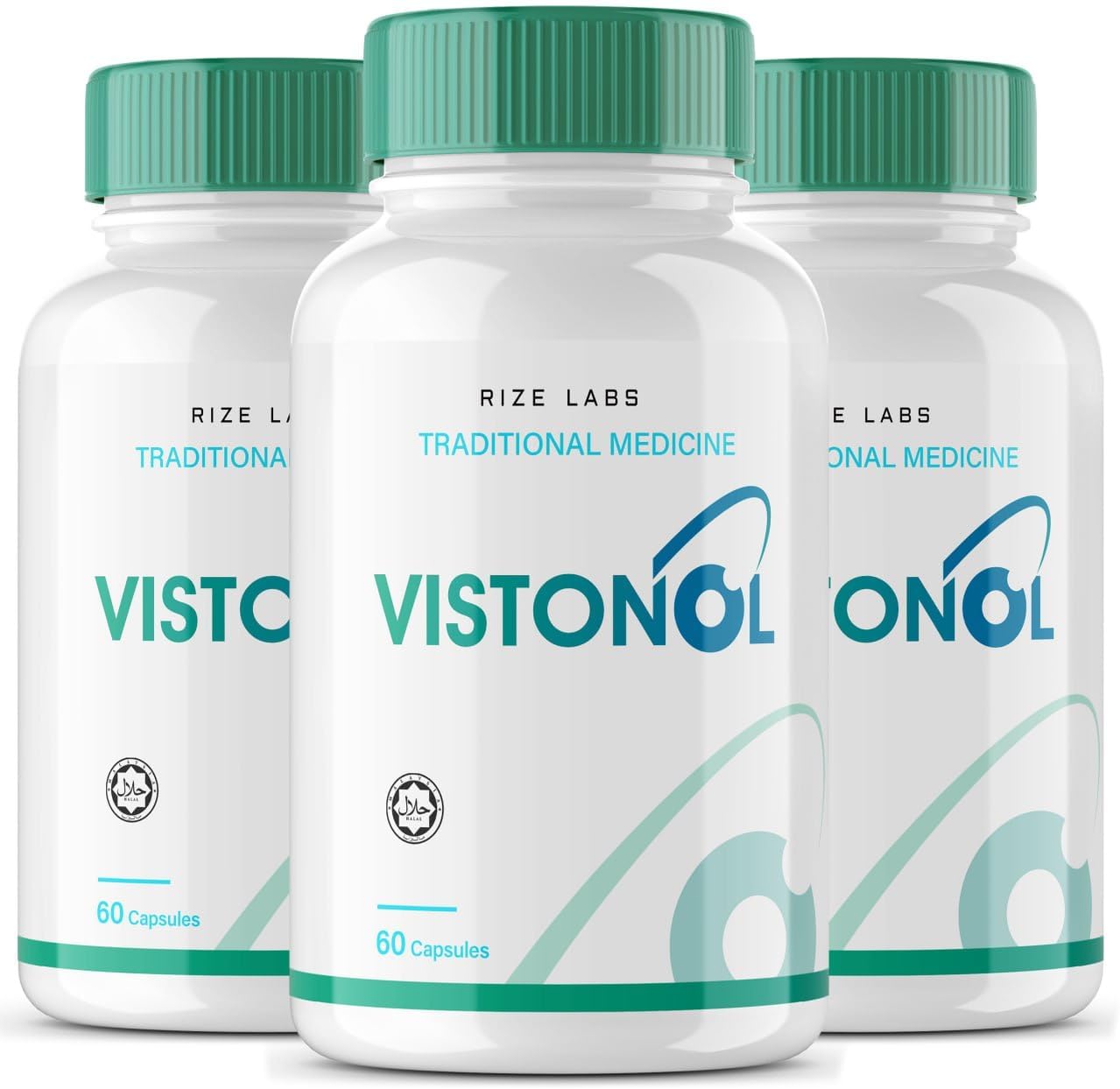 rize labs Vistonol Vision Supplement 3 Pack - All-Natural Capsules for Rapid Vision Improvement & Focus - Supports Healthy Eye Functions (180 Capsules)