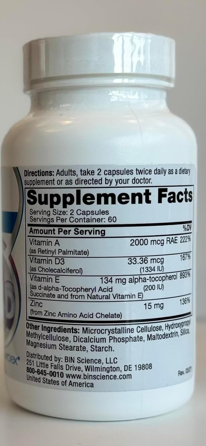 Roex Vitamin A, D, and E Nutritional Supplement - 120 Count Bottle