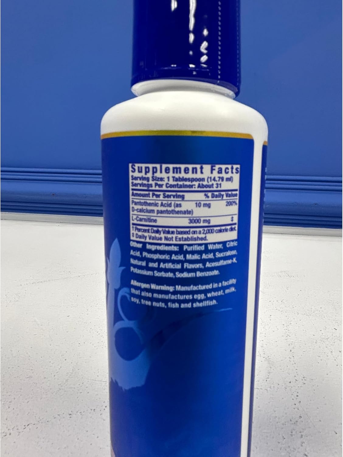 Ronnie Coleman L-Carnitine XS 3000 Liquid - Amino Acid Metabolism Support for Lean Muscle Strength - Orange Smash 16 Oz