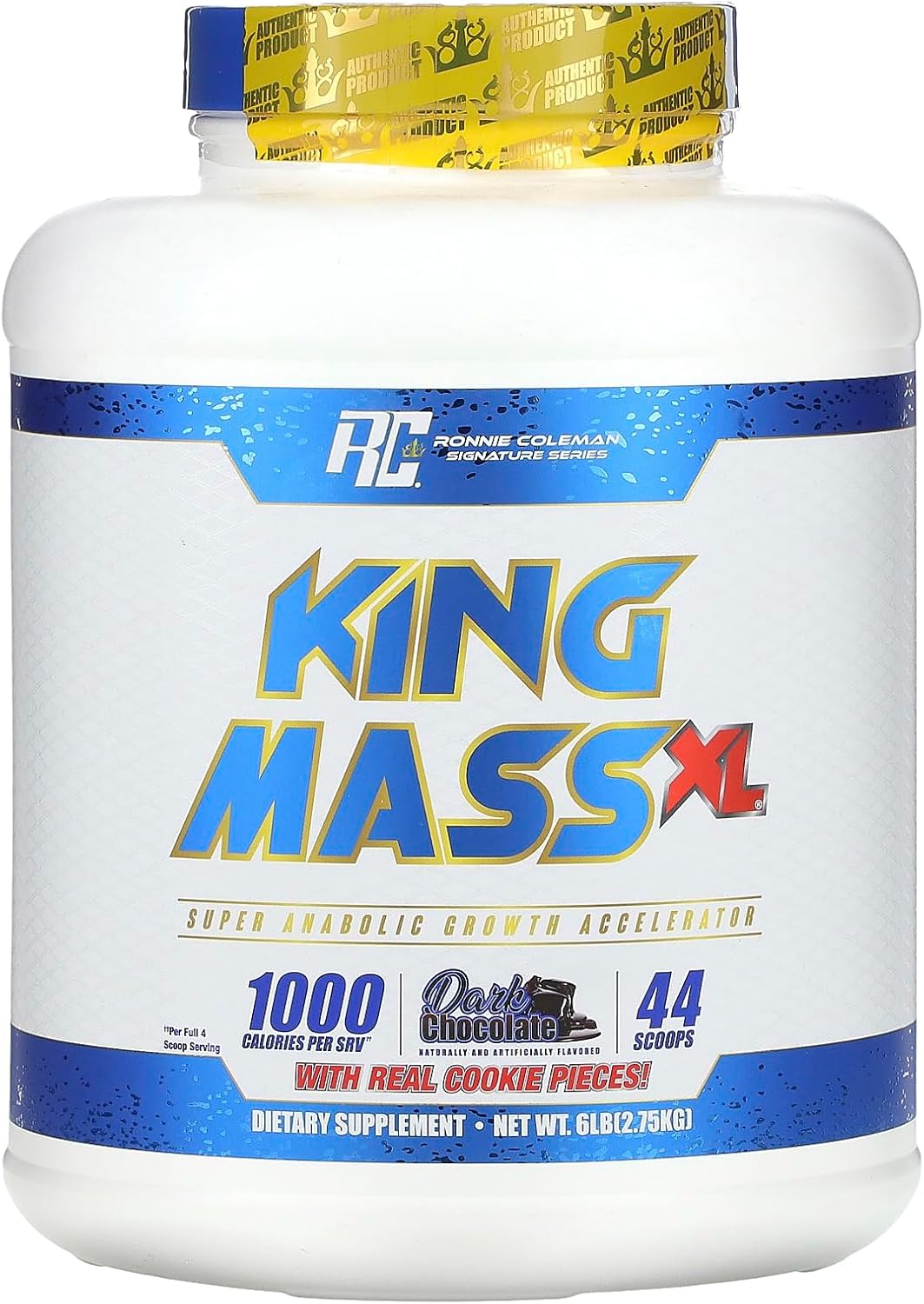 Ronnie Coleman Signature Series King Mass-XL Dark Chocolate 6lb - Anabolic Growth Accelerator