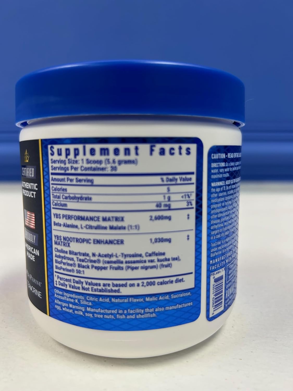 Ronnie Coleman Signature Series Pre Workout Powder for Women & Men, Energy Support with Amino Acid Beta Alanine, L Citrulline, Caffeine - Lemon Splash