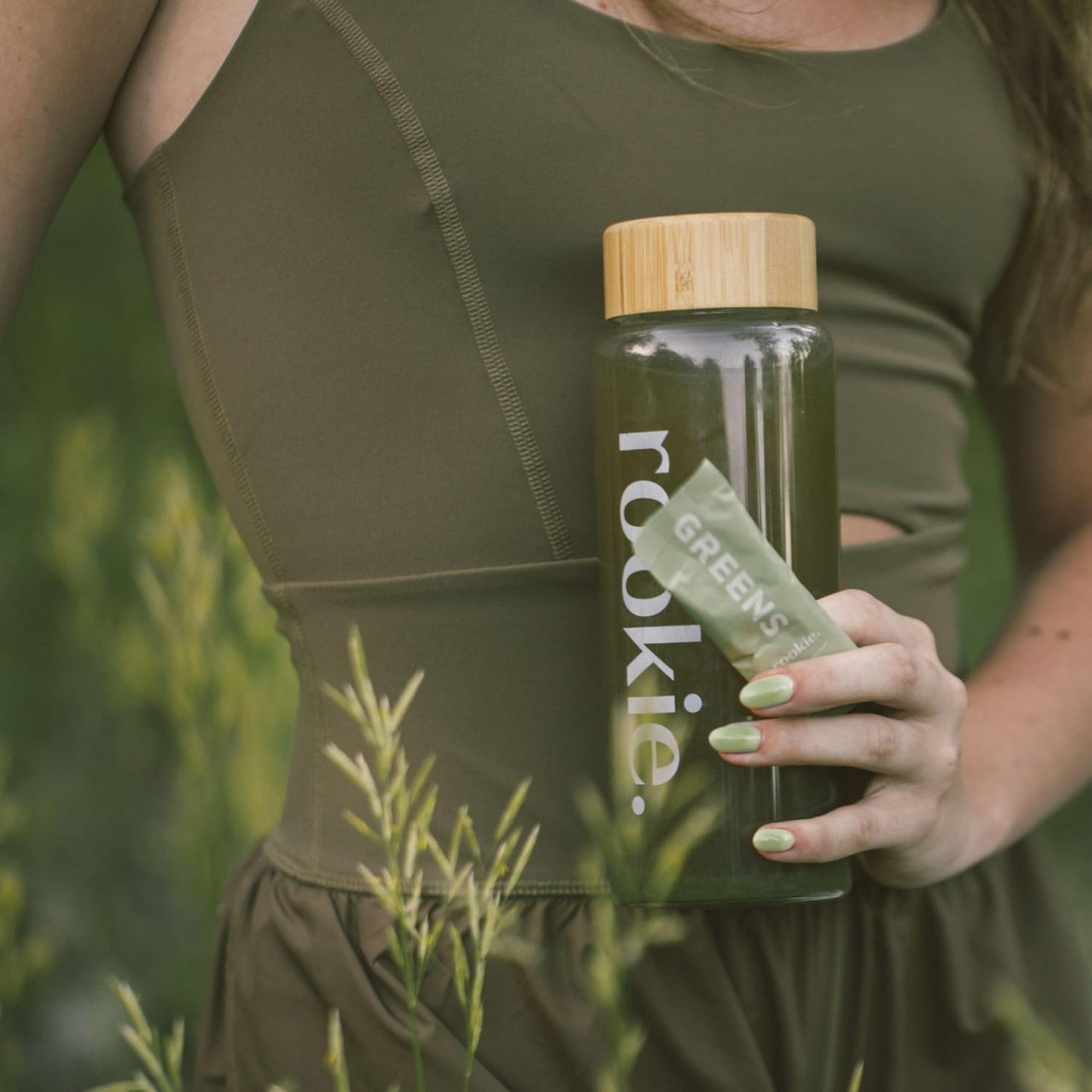 Rookie Wellness LLC Peach Mango Greens Superfood Powder Drink with Digestive Enzymes - Mood and Immune Support (30 Servings)