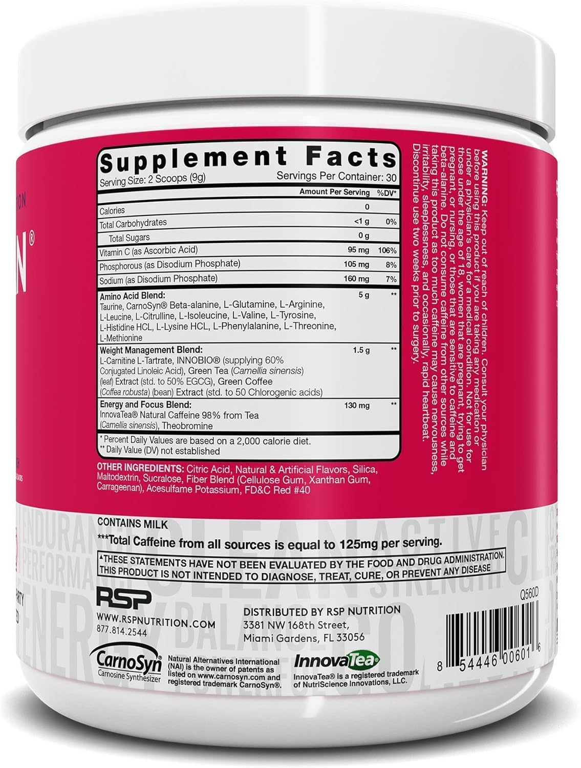 RSP NUTRITION AminoLean Pre Workout Energy & TrueFit Protein Powder Bundle - Fruit Punch & Chocolate Flavor