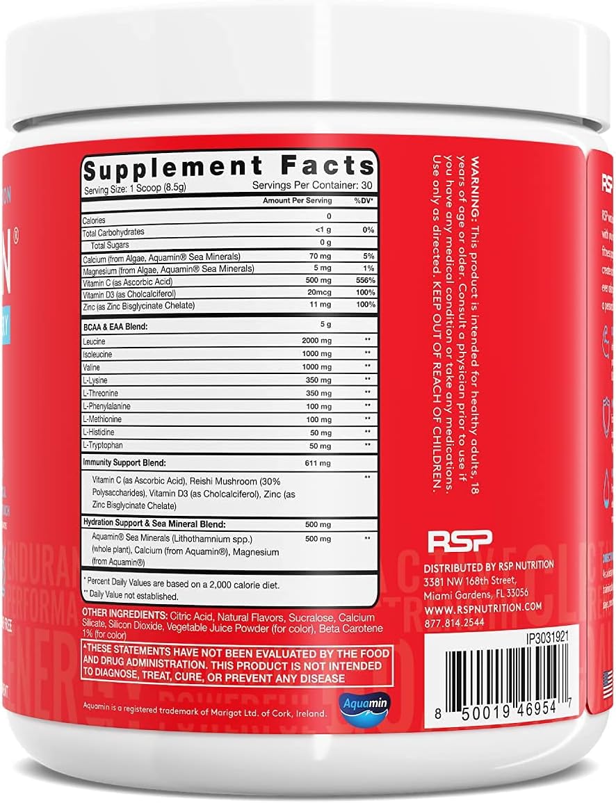 RSP NUTRITION Vegan AminoLean Pre & Post Workout Bundle - Pineapple Coconut Energy & Tropical Island Punch Recovery Boost (55 Servings)