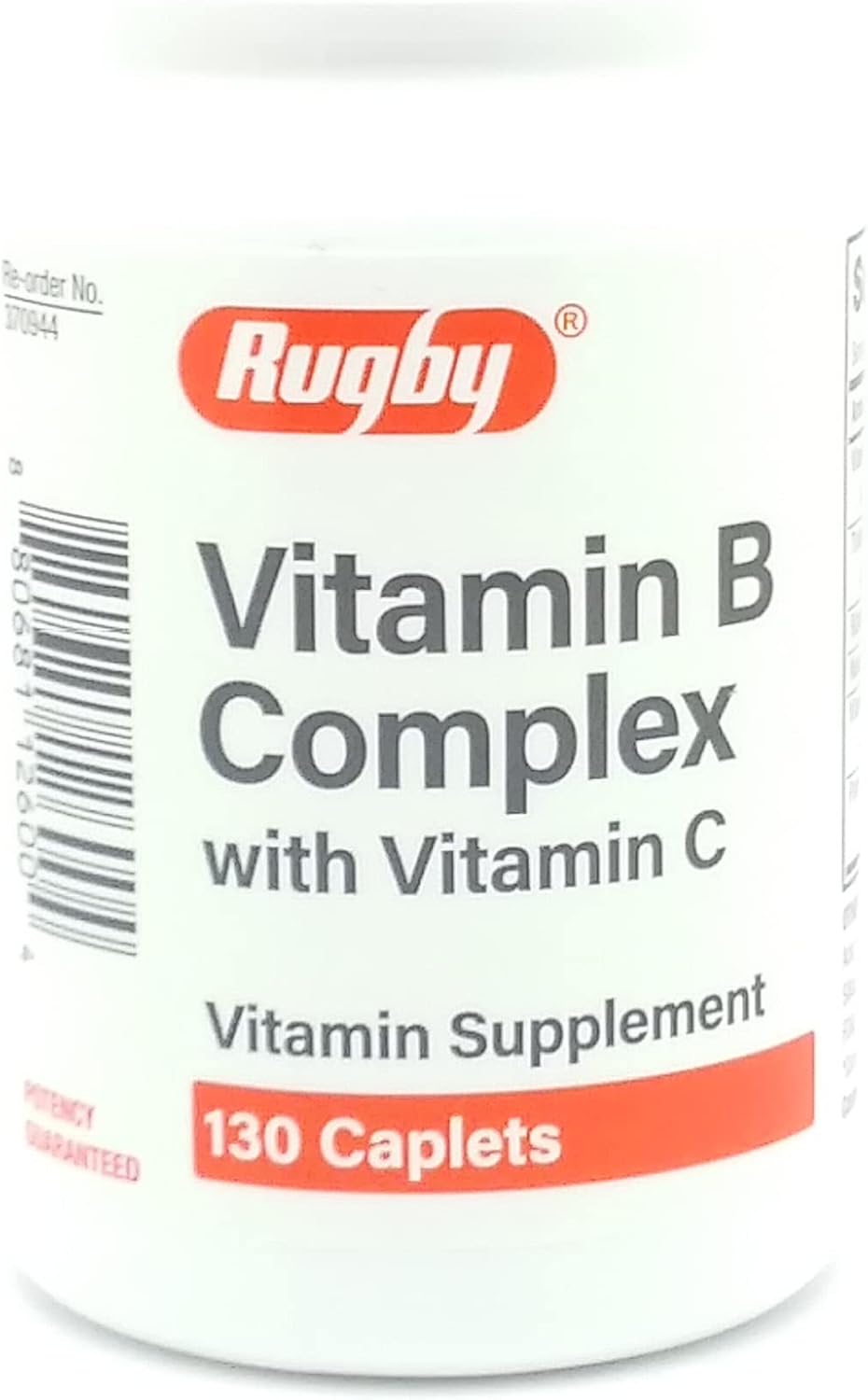 RUGBY LABORATORIES Vitamin B Complex with Vitamin C Supplement - 130 Caplets - BoostGo Australia