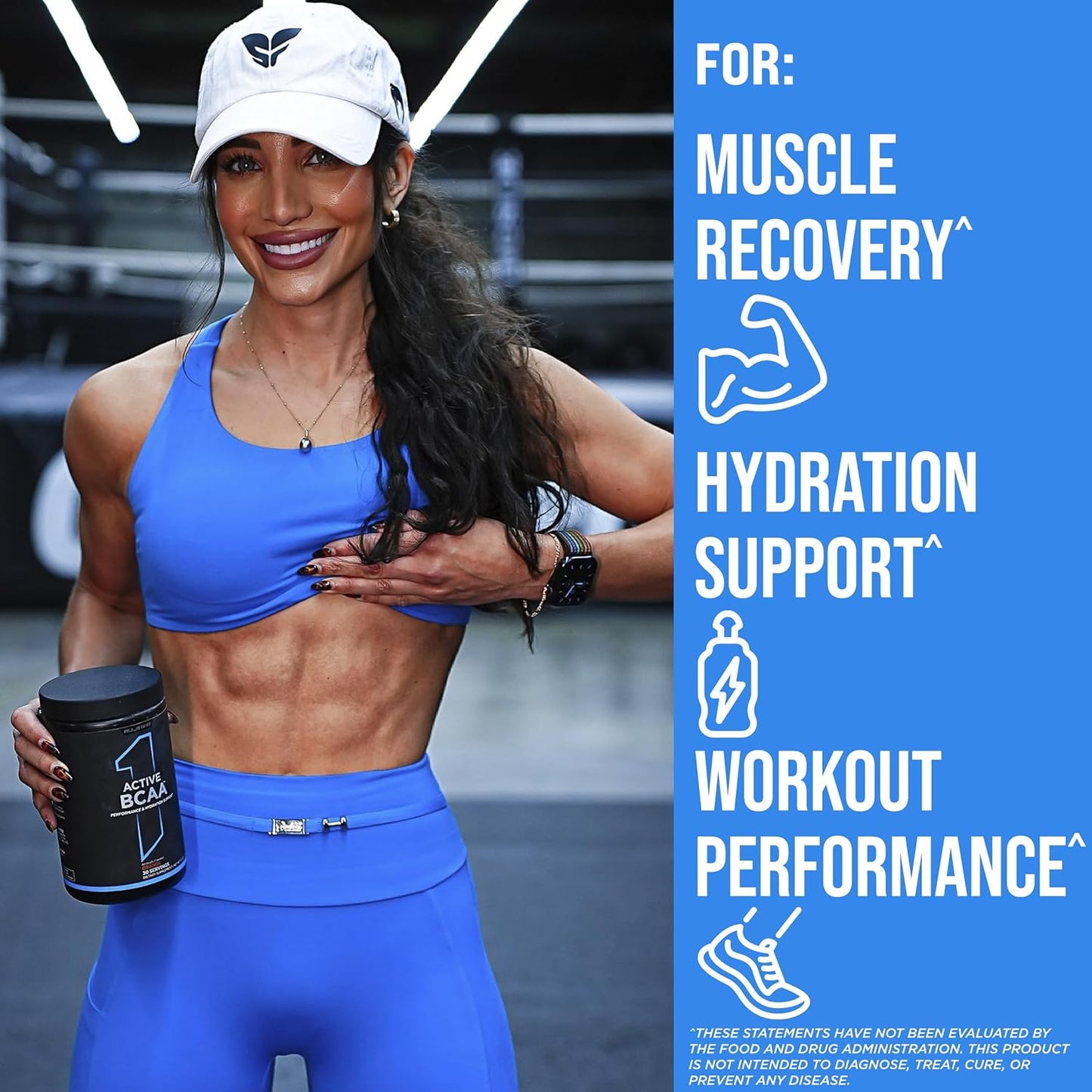 Rule 1 Active BCAA Peach Mango - Performance & Recovery Support with 5g BCAAs, Electrolytes, L-Glutamine, Citrulline - 30 Servings