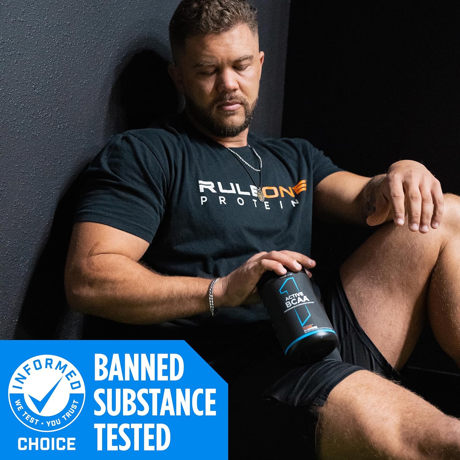 Rule 1 Active BCAA Peach Mango - Performance & Recovery Support with 5g BCAAs, Electrolytes, L-Glutamine, Citrulline - 30 Servings