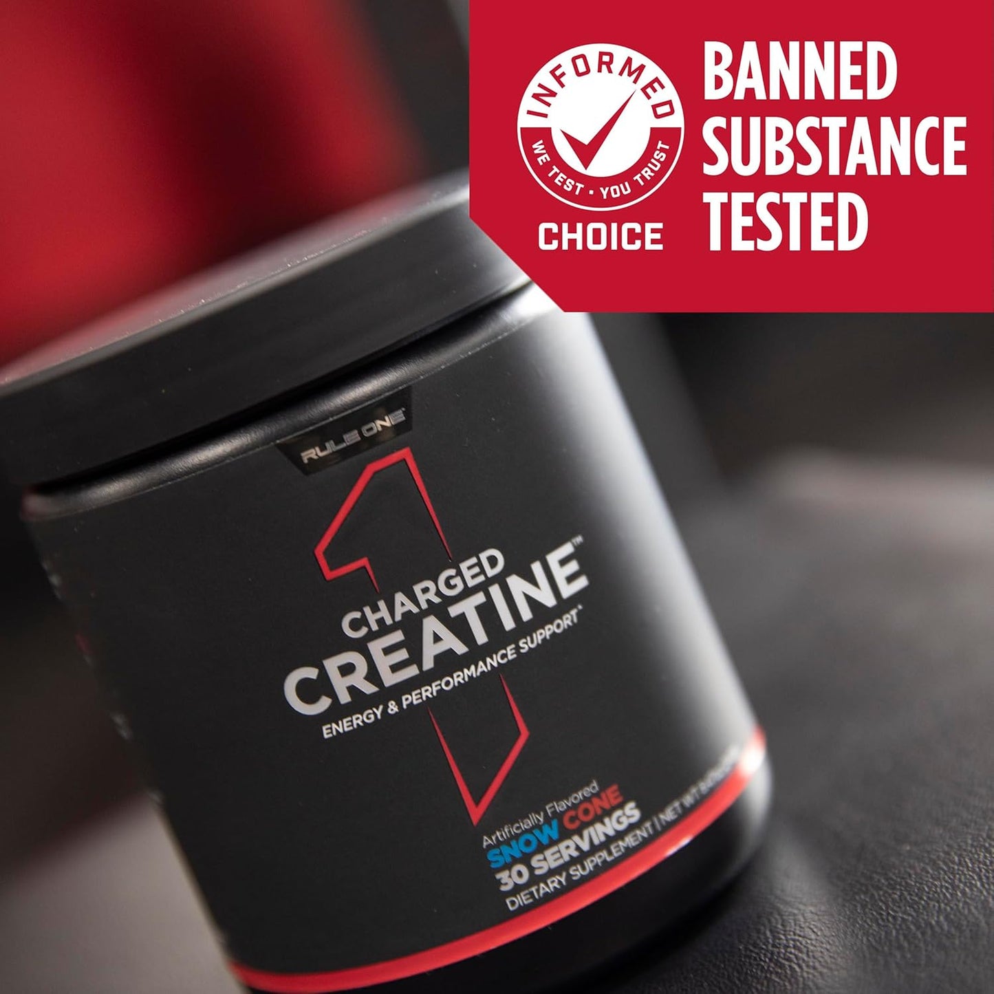 Rule 1 Charged Creatine - Energizing Workout Supplement with Creatine, Electrolytes, and Energy Blends for Performance and Hydration (Mandarin Mango, 30 Servings)