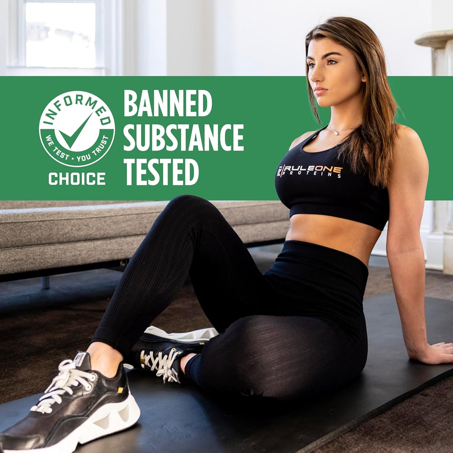 Rule 1 Proteins Plant Protein Powder - Vegan, Gluten-Free, Dairy & Soy Free (20g Protein per Serving, Frozen Banana Flavor)