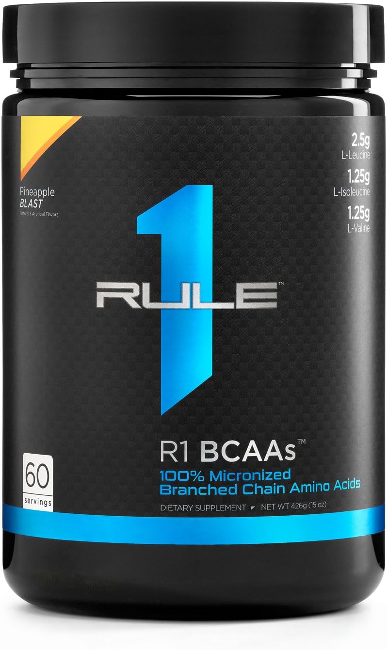Rule 1 Proteins R1 BCAA Pineapple Blast Supplement - 60 Servings (426g)