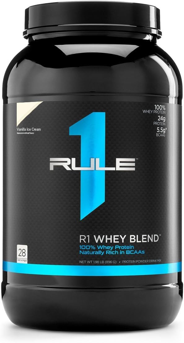 Rule 1 Proteins R1 Whey Blend - 28 Servings, Vanilla Ice Cream Flavor