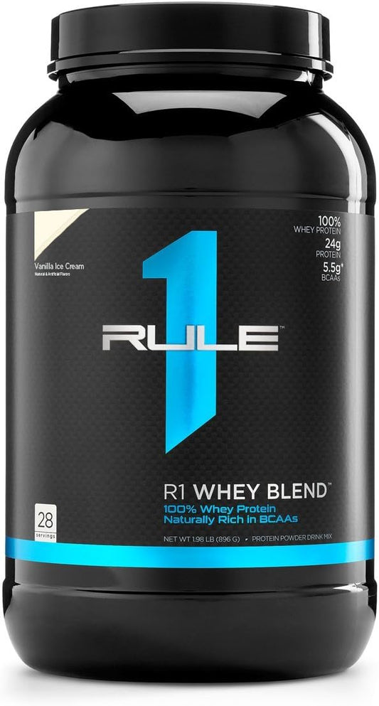 Rule 1 Proteins R1 Whey Blend - 28 Servings, Vanilla Ice Cream Flavor