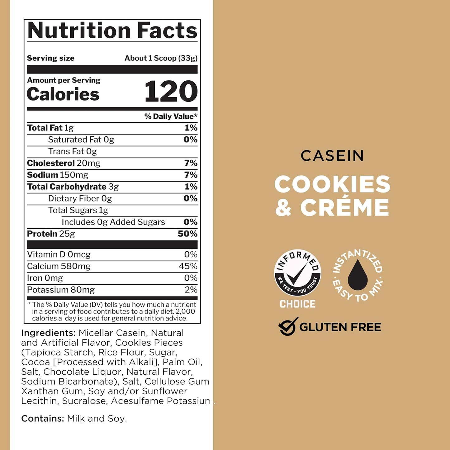 Rule One Proteins Casein - 25g Slow-Release Protein for Muscle Recovery, Premium Micellar Casein, Sustained Amino Acid Delivery, Overnight Muscle Nourishment (2lb, Vanilla Crème)