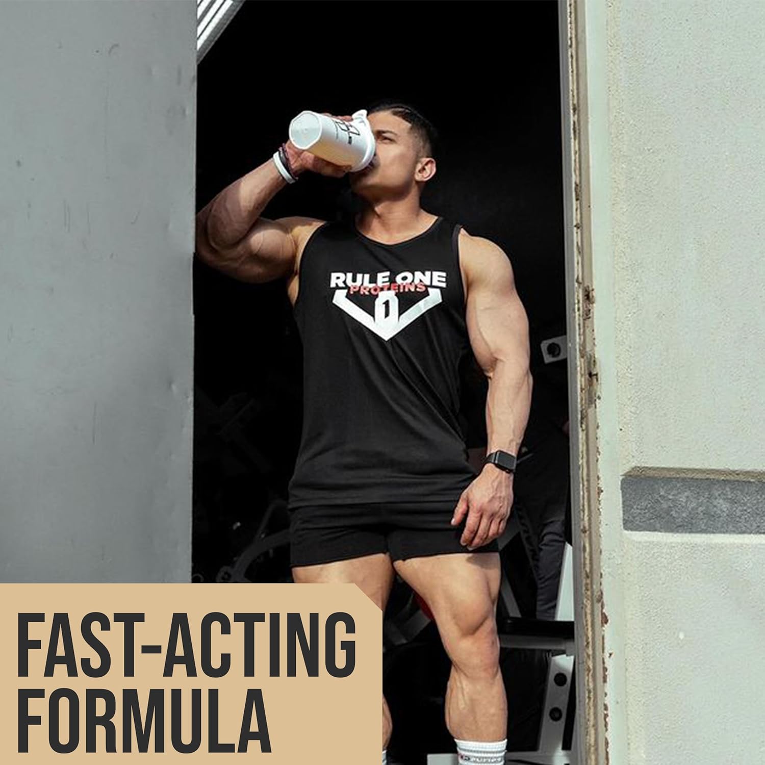 Rule One Proteins R1 Protein - Dark Chocolate Flavor, 1.7 lbs - Whey Isolate Protein Powder with 25g Protein & 6g BCAAs