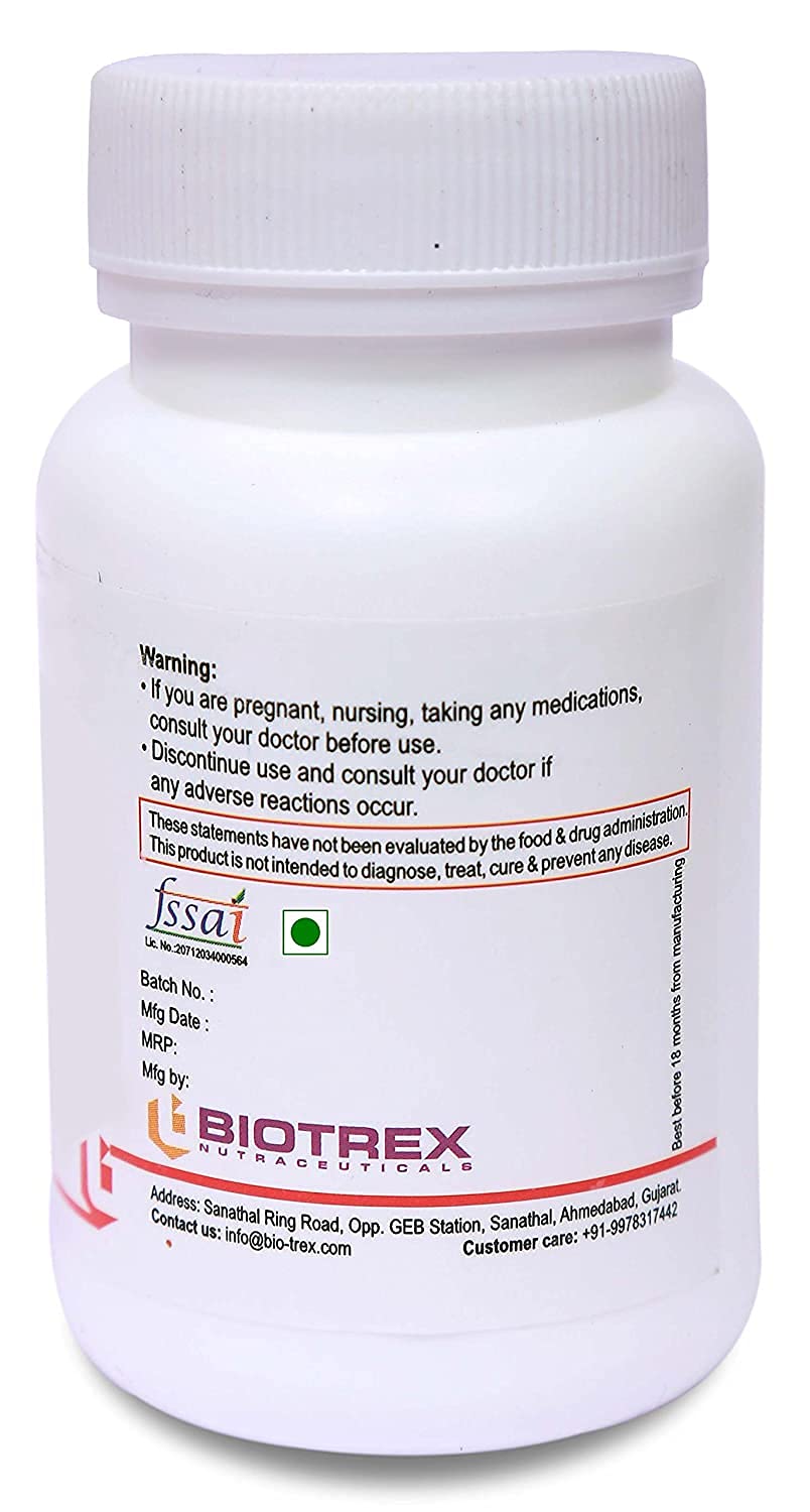 RUP Biotrex Nutraceuticals Folic Acid 2000mcg - 120 Capsules Total