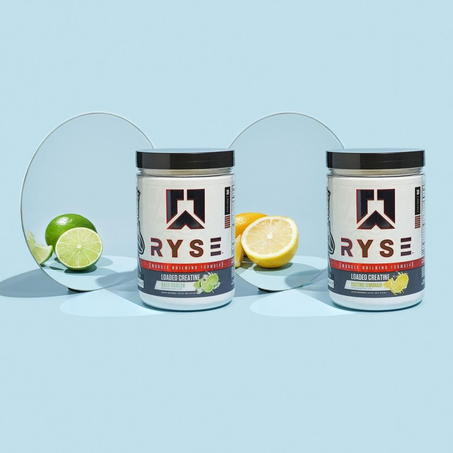 RYSE Element Series Creatine Supplement for Muscle Building - Loaded Formula with 3 Forms of Creatine, Electrolytes, Betaine Anhydrous, and Peak ATP - Baja Cooler Flavor - 30 Servings