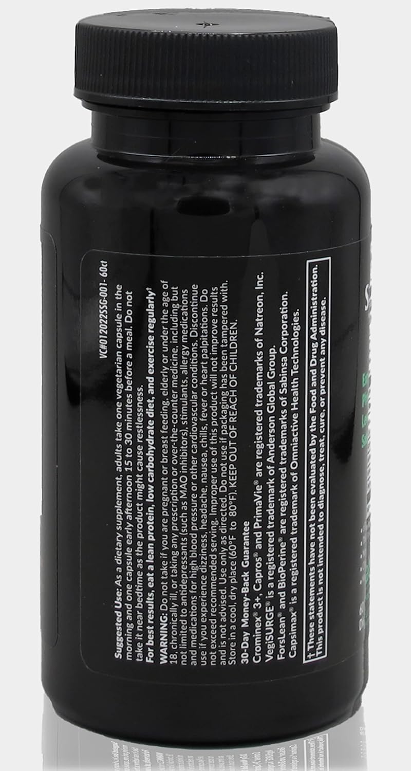 Saba SlimGenix: Energy Boost, Weight Management, Appetite Control, Focus Support - 60 Capsules