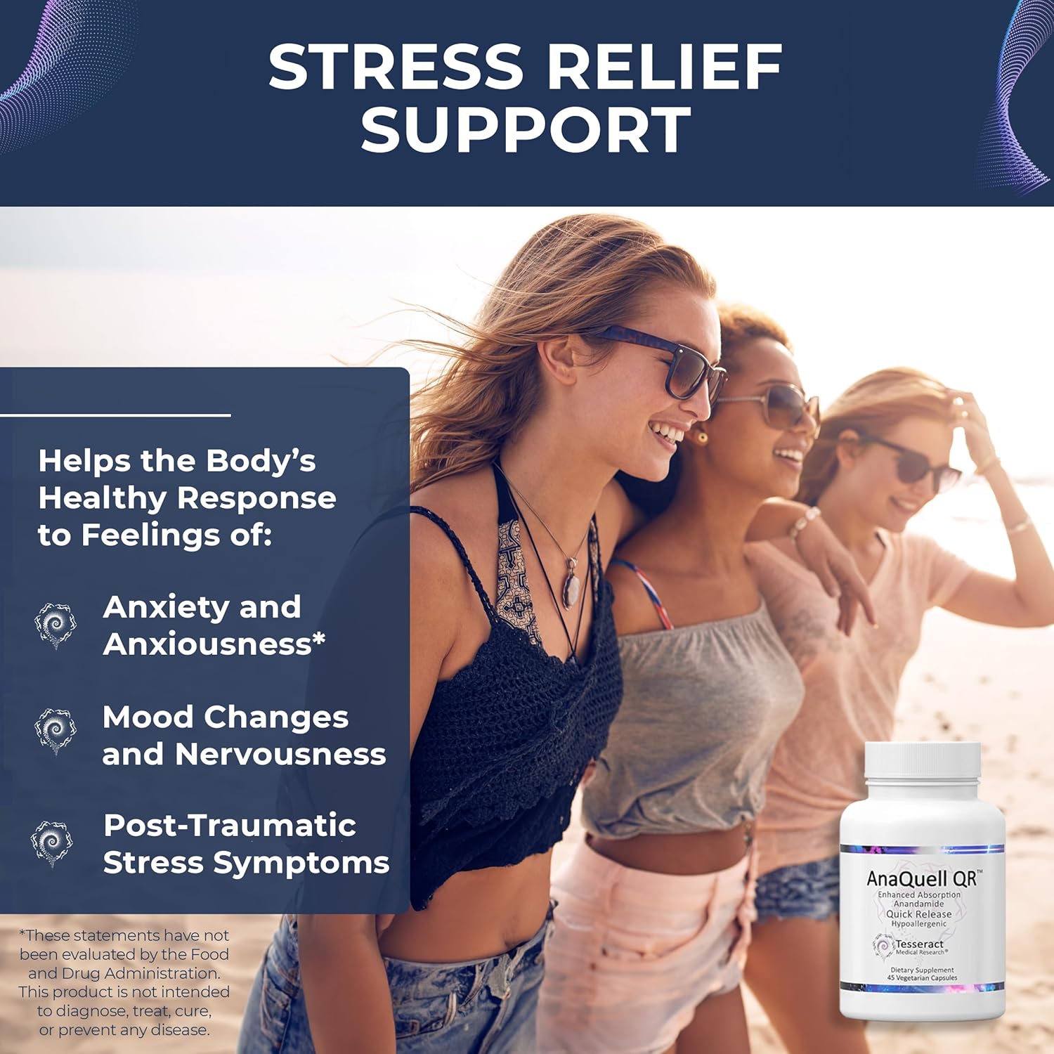 SafeCell S-Acetyl Glutathione & AnaQuell QR Supplement Bundle for Neuro Health, Stress Relief, and Mood Support
