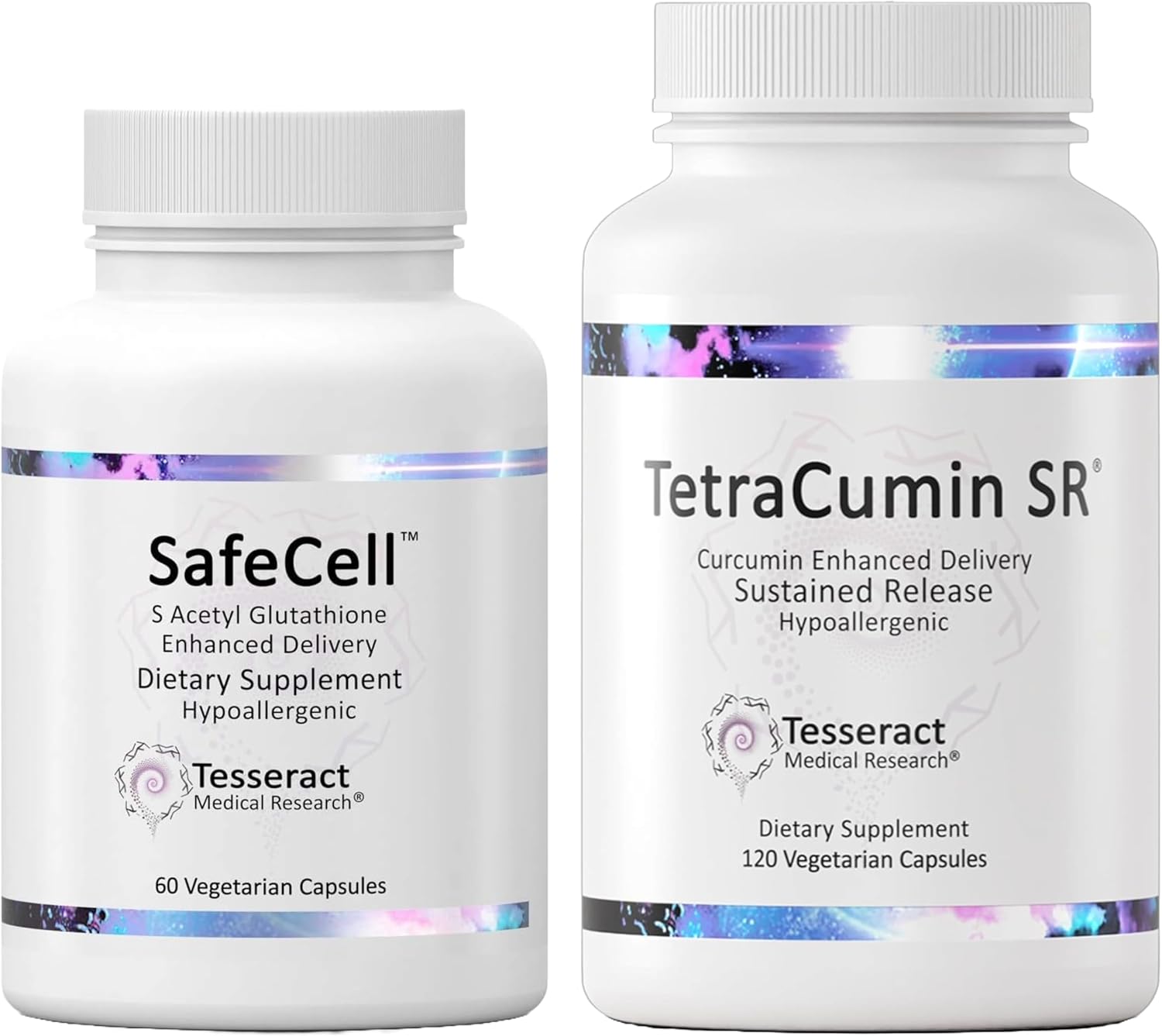 SafeCell S-Acetyl Glutathione Supplement & TetraCumin SR Joint Support - Neuro & Joint Health with Turmeric Curcumin Metabolite