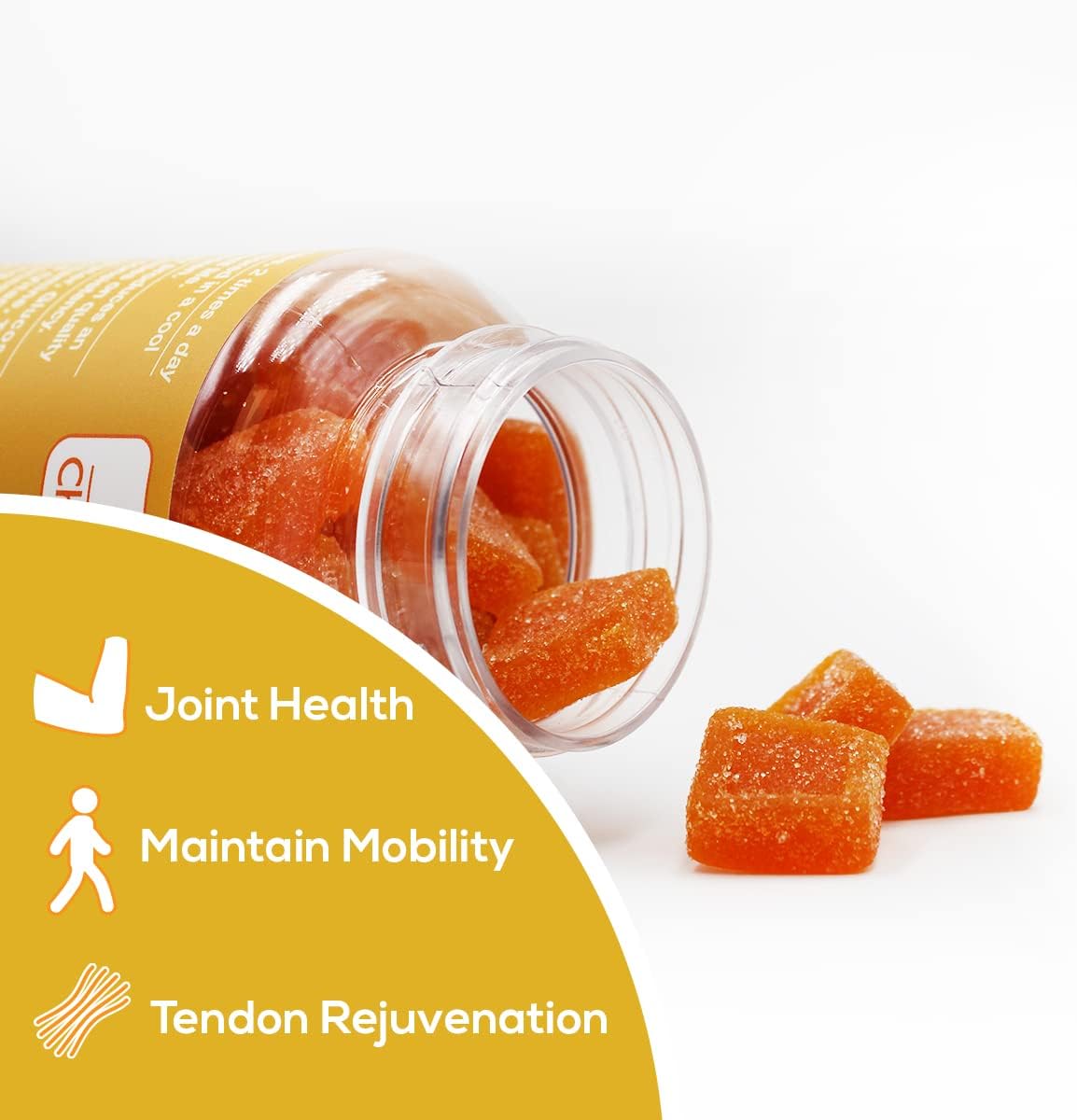 Safer Products Vegan Glucosamine Chondroitin Turmeric Citrus Gummy Vitamins - 120 Count for Joint Health & Mobility, Non-GMO & Gluten-Free