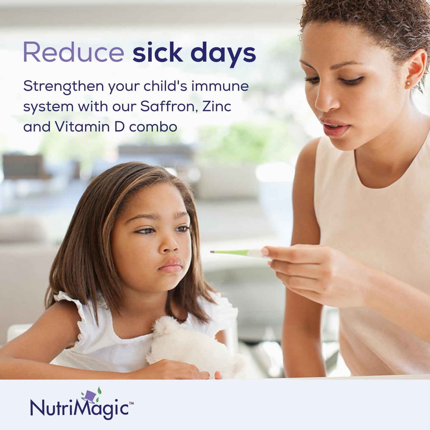 Saffron Extract Nootropic & Multivitamin Gummies for Kids - Brain Booster with Vitamin D3, B6, B12, Zinc - Focus, Memory, Attention, Mood Support - 60 Gummies