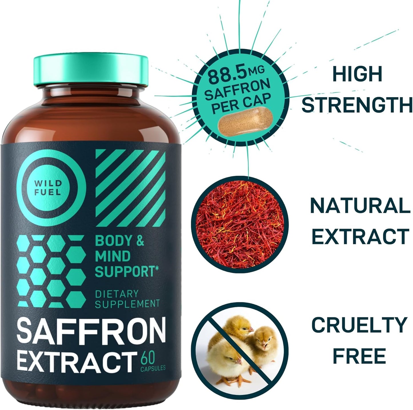 Saffron Extract Supplement and Dental Probiotics Bundle for Health and Wellness