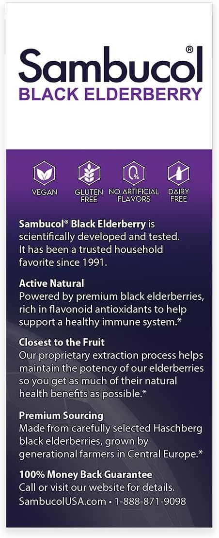 Sambucol Black Elderberry Syrup for Kids - Immune Support with Elderberry Extract - 4 fl oz - BoostGo Australia