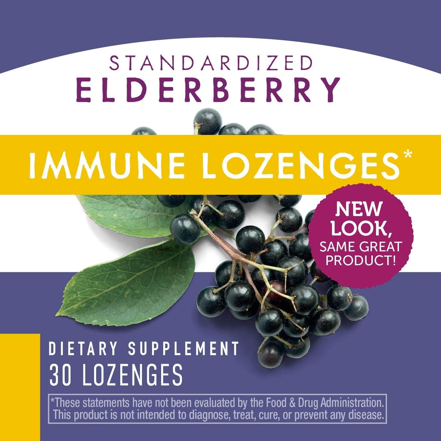 Sambucus Immune Elderberry Lozenges with Vitamin C, Echinacea, & Zinc - 30 Count