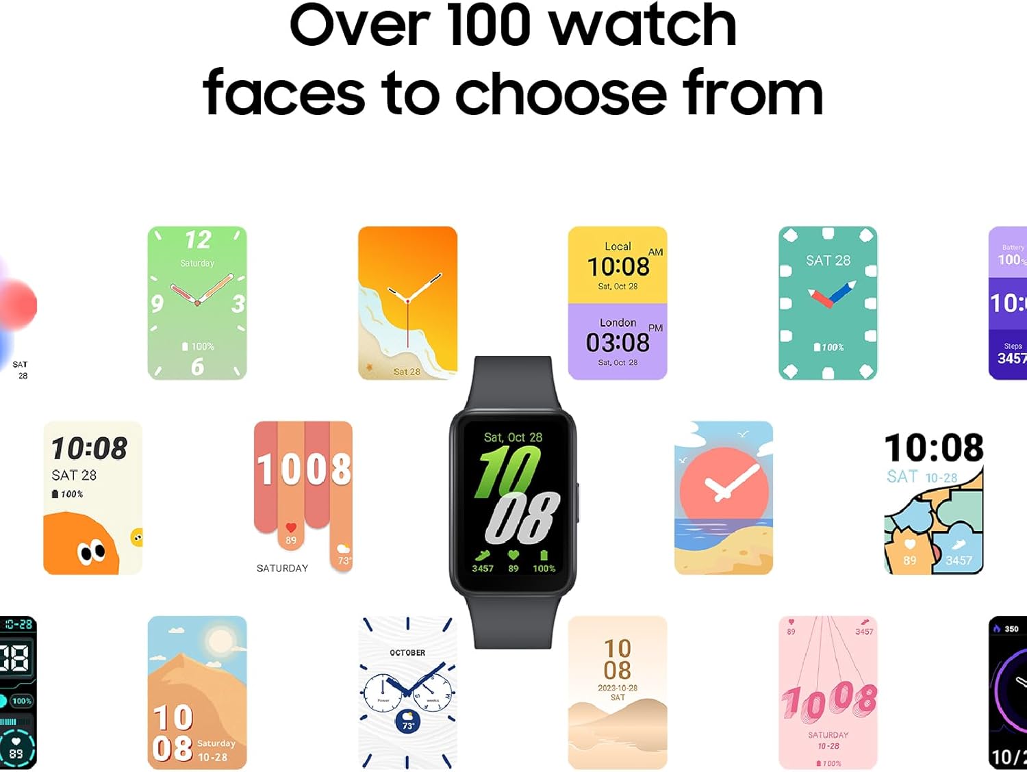 Samsung Galaxy Fit3 Health Fitness Tracker Smartwatch Dark Gray US Version 13 Day Battery Sleep Snore Heart Rate 2Yr Warranty