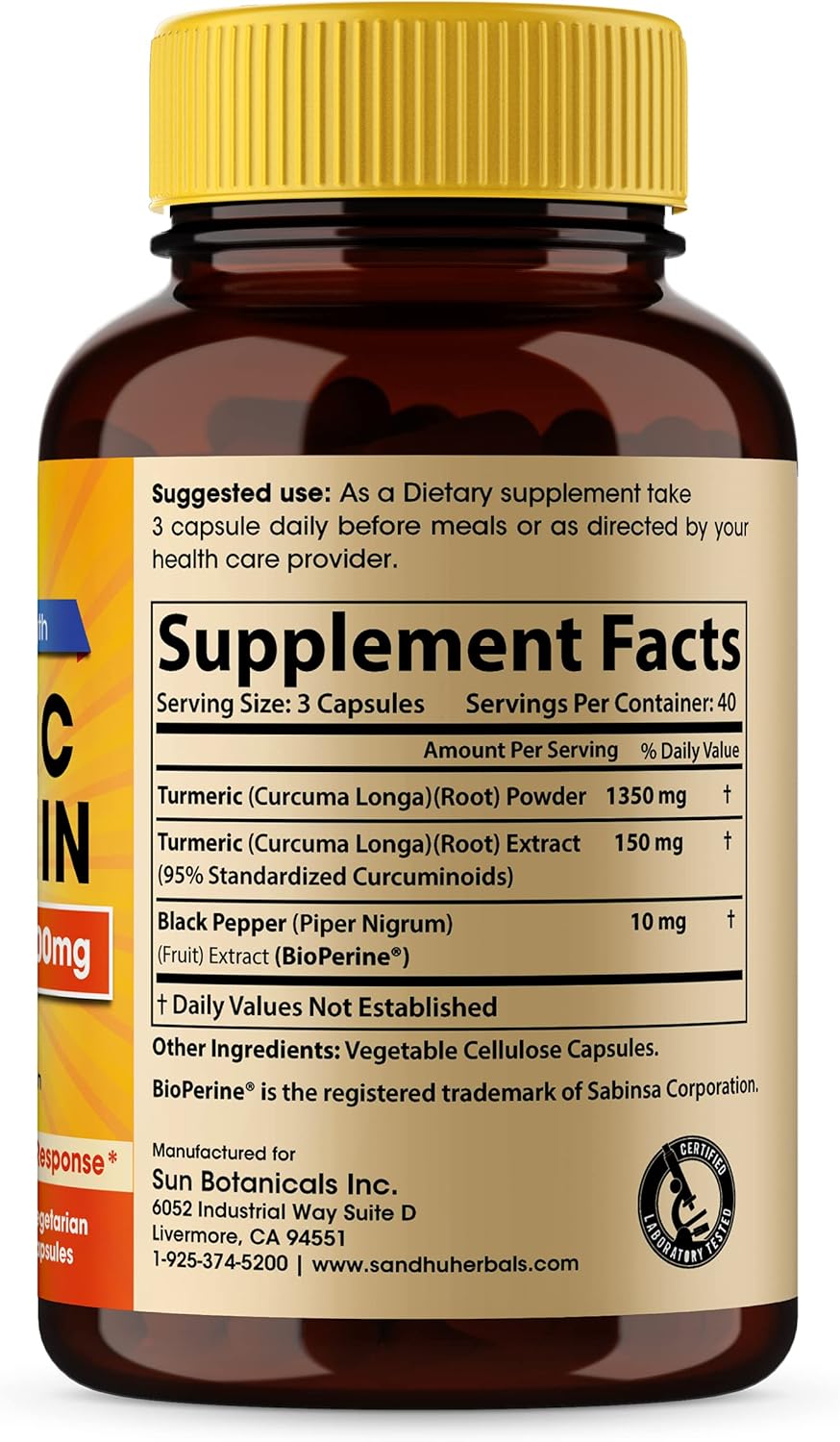 Sandhu Herbals Zinc 30 mg and Organic Turmeric Curcumin with Bioperine Black Pepper Extract - Immune System & Joint Support - Non-GMO USA Made