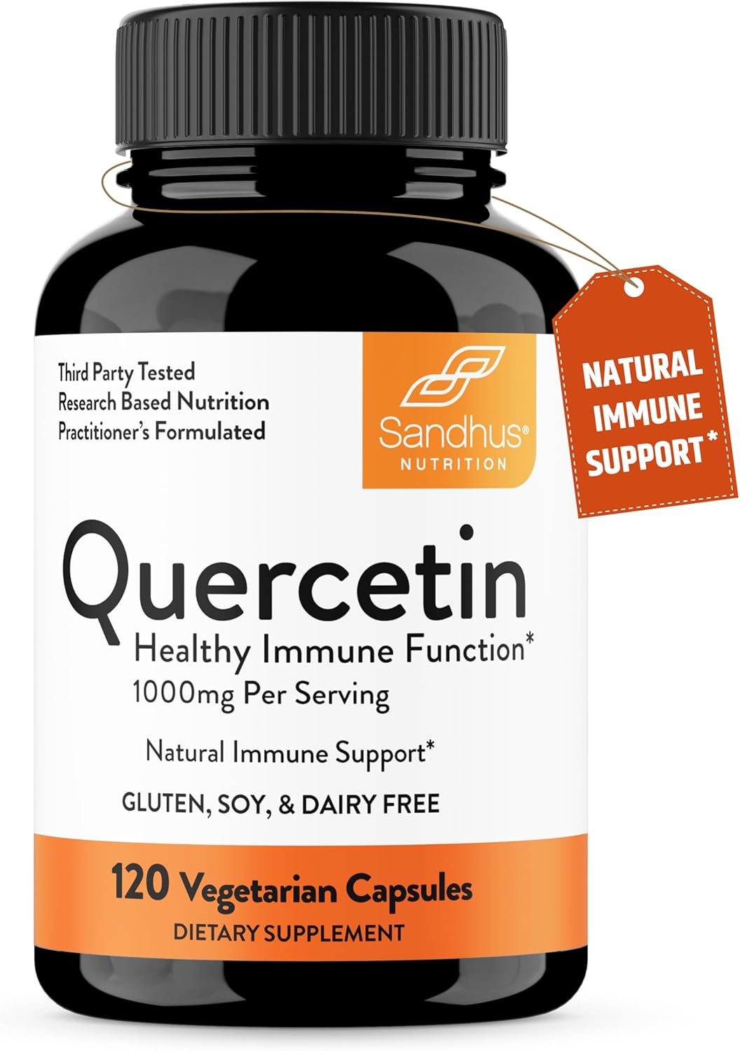 Sandhu's Quercetin 1000mg Capsules for Liver Cleanse & Detoxification | Immune & Liver Health Support | Non-GMO Formula