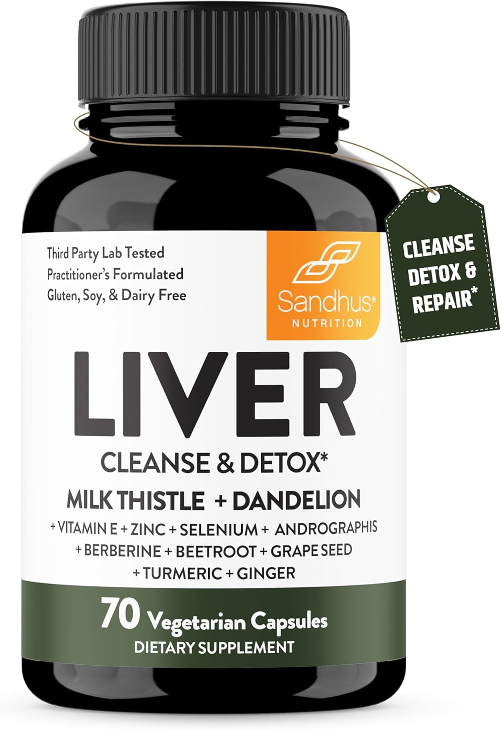 Sandhu's Quercetin 1000mg Capsules for Liver Cleanse & Detoxification | Immune & Liver Health Support | Non-GMO Formula