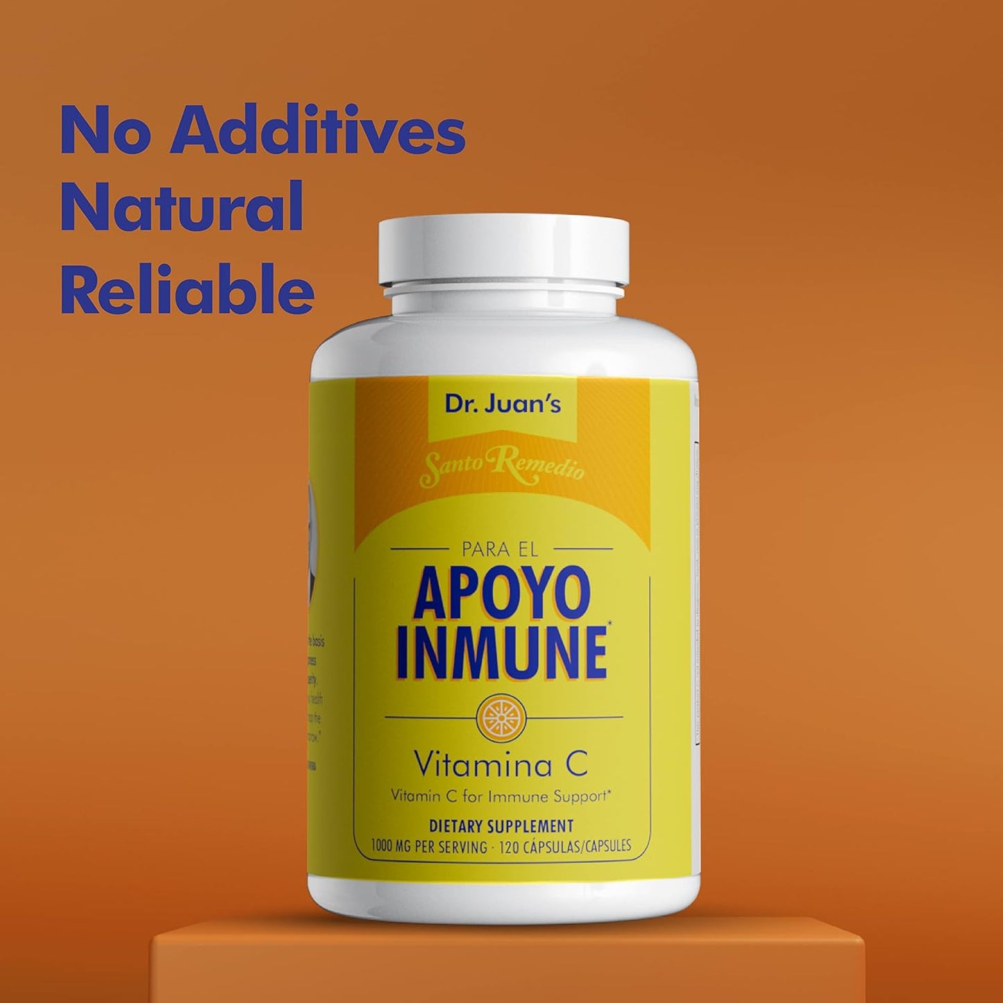 Santo Remedio Immune Support Vitamin C Supplement, 1000mg, 120 Capsules