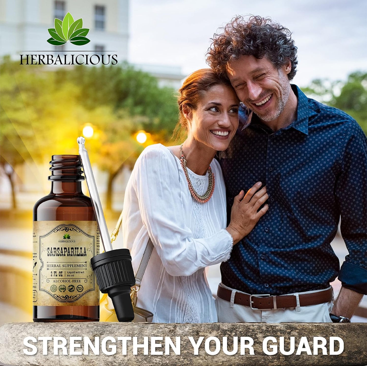 Sarsaparilla Extract (Hemidesmus indicus) Herbal Supplement for Immunity, Skin & Wellness - Non-GMO - Gluten-Free - Made in USA - 2 Fl Oz