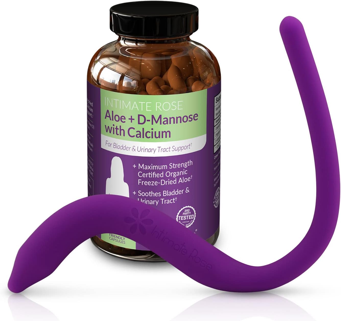 Save 10% on Intimate Rose Aloe Vera Capsules (180 Count) and Pelvic Wand for Pelvic Muscle Pain Relief