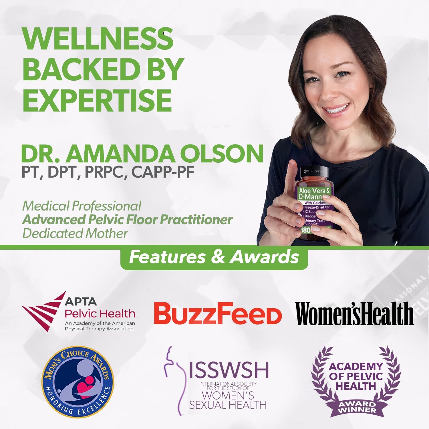 Save 10% on Intimate Rose Aloe Vera Capsules (180 Count) and Pelvic Wand for Pelvic Muscle Pain Relief