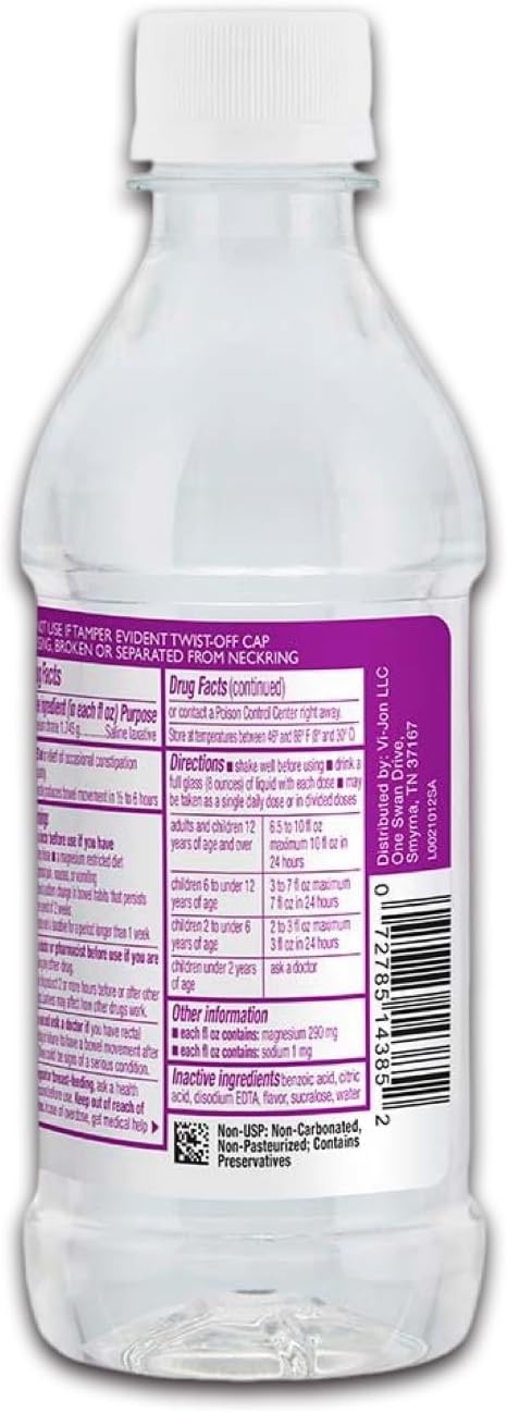 Save with Deal Dave: Swan Magnesium Citrate Oral Solution, Grape Flavor - 10 oz