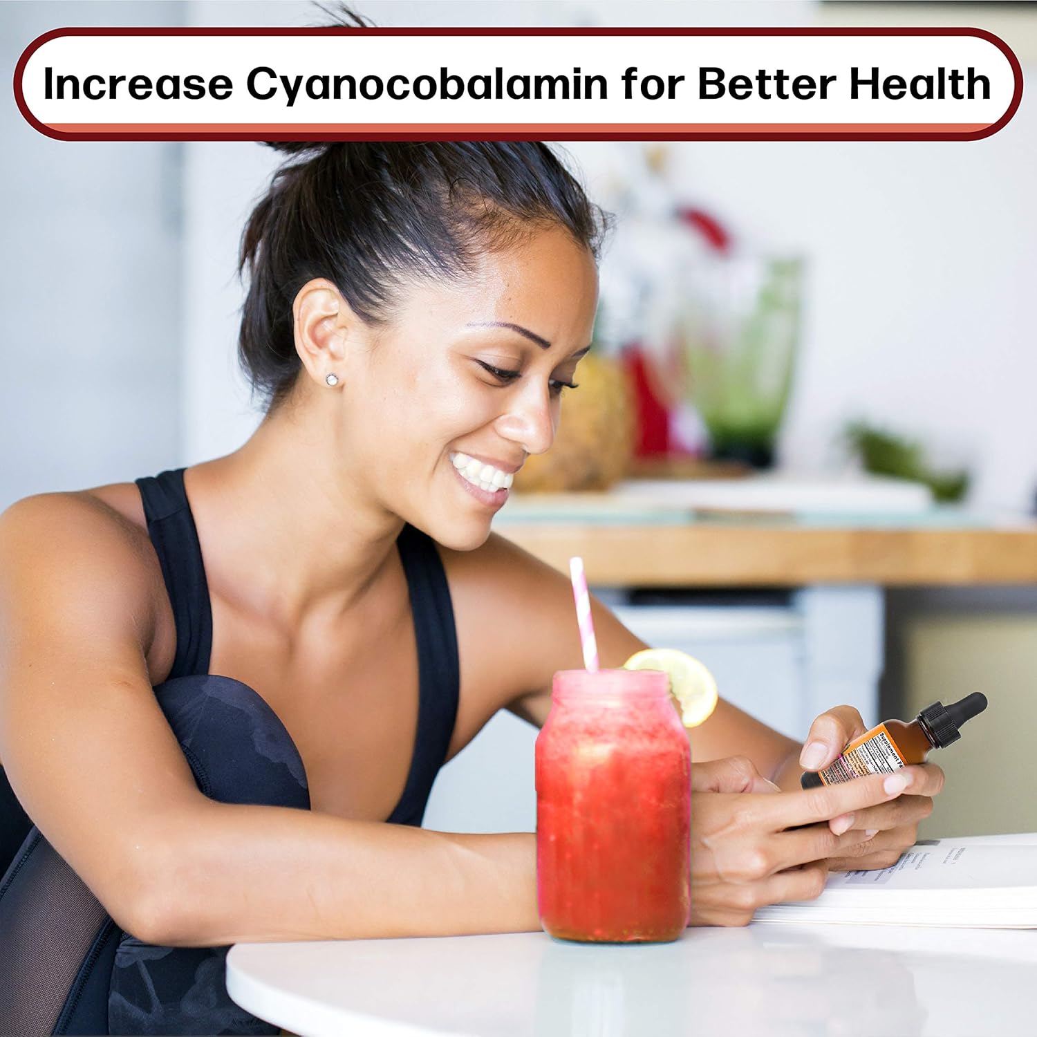 SBR Nutrition Vitamin B12 Liquid Drops - Methylcobalamin, 3000mcg, Energy Support, High Absorption, 60 Servings, Non-GMO, Vegan, USA Made