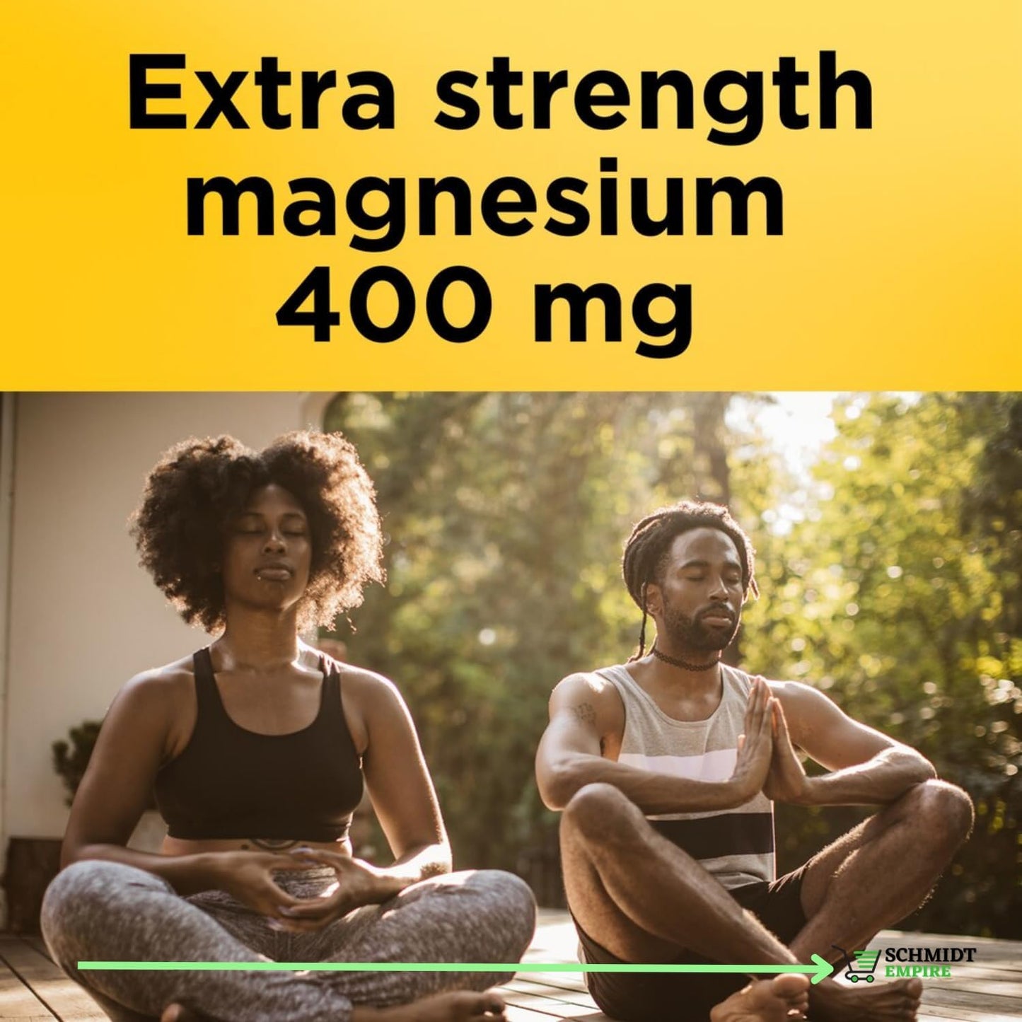 SCHMIDT EMPIRE Extra Strength Magnesium 400 mg Softgels - 180 Count