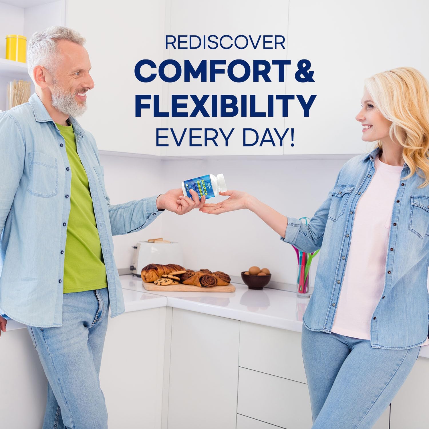 Sciatic Nerve Relief Supplement with Alpha Lipoic Acid & Vitamins - 120 Capsules, Made in USA